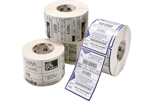 1000 102 x 76mm RED Direct Thermal Printer Self Adhesive Labels  25 mm core 