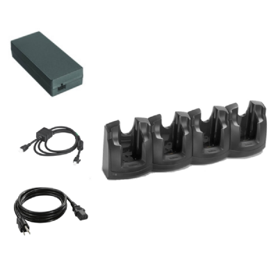Zebra MC3XXX 4-Slot Ethernet Cradle (CRD3X01-4001ER) | Legacy Technology Inc.